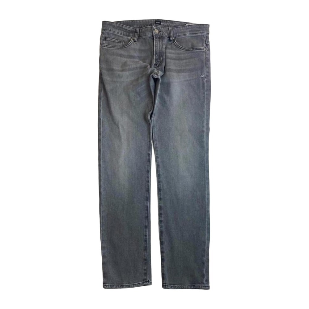Boss Stretch 34x32 Black Jeans Mens 34x32 Black Faded Wash Designer